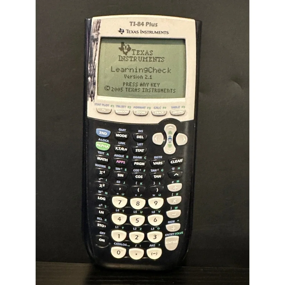 Texas‎ Instruments TI-84 Plus Graphing Calculator Black Silver SAT ACT AP Exam